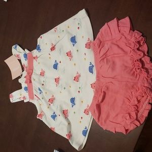 Baby Gymboree size 3-6 mos, top and diaper cover. 2 piece set. New w/tags.
